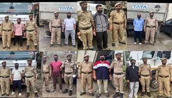 Kulgam Police Crack Down on Illegal Mining, Seize 8 Vehicles and Arrest 8 Persons