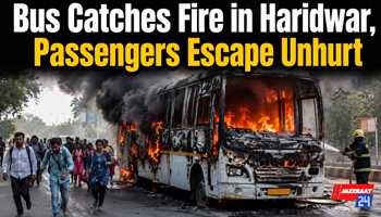 Bus Catches Fire in Haridwar, Passengers Escape Unhurt