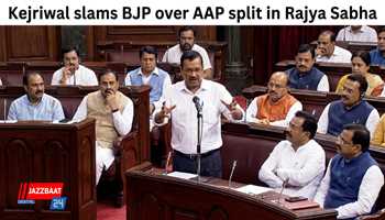 Kejriwal slams BJP over AAP split in Rajya Sabha