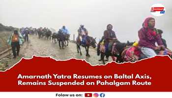 Amarnath Yatra Resumes on Baltal Axis, Remains Suspended on Pahalgam Route