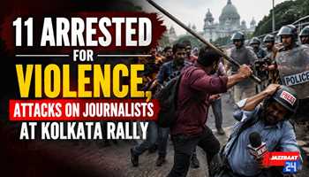 11 Arrested for Violence, Attacks on Journalists at Kolkata Rally
