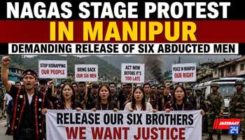 Nagas Stage Protest in Manipur Demanding Release of Six Abducted Men
