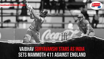 Vaibhav Suryavanshi Stars as India Sets Mammoth 411 Against England
