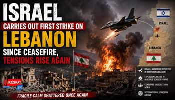 Israel carries out first strike on Lebanon since ceasefire, tensions rise again