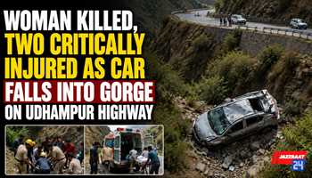 Woman Killed, Two Critically Injured as Car Falls into Gorge on Udhampur Highway

