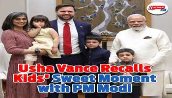 Usha Vance Recalls Kids' Sweet Moment with PM Modi