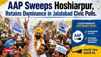 AAP Sweeps Hoshiarpur, Retains Dominance in Jalalabad Civic Polls