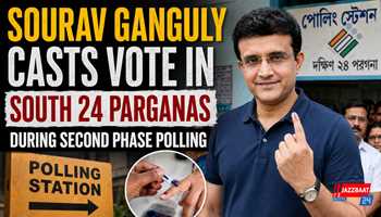 Sourav Ganguly casts vote in South 24 Parganas during second phase polling

