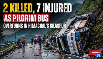 2 Killed, 7 Injured as Pilgrim Bus Overturns in Himachal's Bilaspur