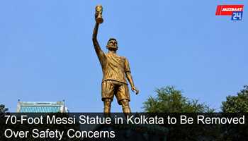 70-Foot Messi Statue in Kolkata to Be Removed Over Safety Concerns