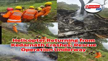 Helicopter Returning from Kedarnath Crashes, Rescue Operation Underway