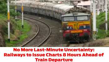 No More Last-Minute Uncertainty: Railways to Issue Charts 8 Hours Ahead of Train Departure