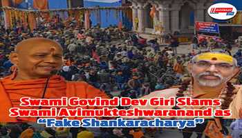 Swami Govind Dev Giri Slams Swami Avimukteshwaranand as “Fake Shankaracharya”