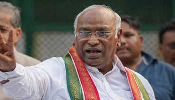 WE WILL WIN OVER 130 SEATS : KHARGE CONFIDENT OF CONGRESS  VICTORY IN KARNATAKA POLLS