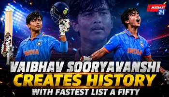 Vaibhav Sooryavanshi Creates History with Fastest List A Fifty