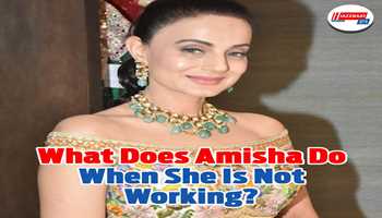 What does Amisha do when she is not working?

