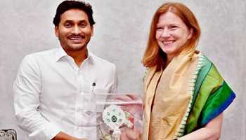 USA CONSUL GENERAL CALLS ON AP CM JAGAN MOHAN; COMMENDS STATE FOR RANKING FIRST IN GDP GROWTH