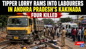 Tipper Lorry Rams Into Labourers in Andhra Pradesh’s Kakinada; Four Killed
