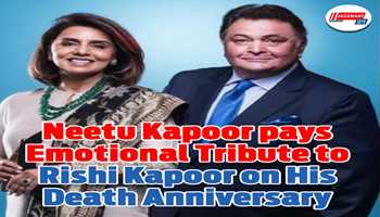 Neetu Kapoor pays Emotional Tribute to Rishi Kapoor on His Death Anniversary