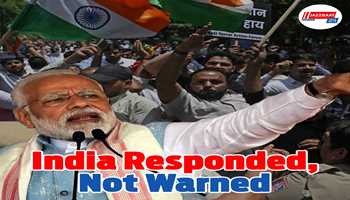 India responded, not warned