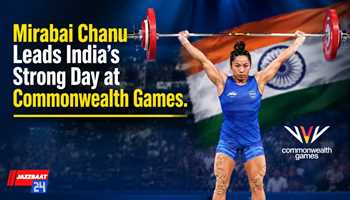Mirabai Chanu Leads India’s Strong Day at Commonwealth Games