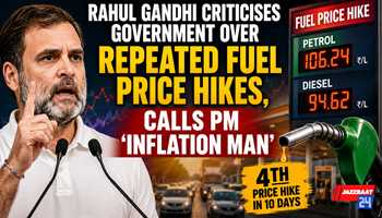 Rahul Gandhi criticises government over repeated fuel price hikes, calls PM “Inflation Man”
