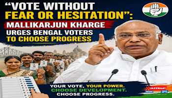 “Vote without fear or hesitation”: Mallikarjun Kharge urges Bengal voters to choose progress