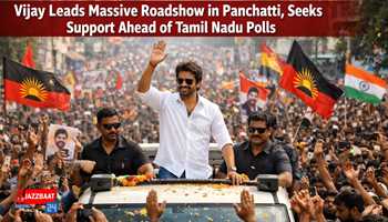 Vijay Leads Massive Roadshow in Panchatti, Seeks Support Ahead of Tamil Nadu Polls