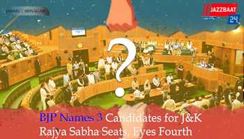 BJP Names 3 Candidates for J&K Rajya Sabha Seats, Eyes Fourth

