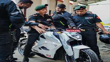 Indian Army partners with Ultraviolette for veteran support initiative rally:-