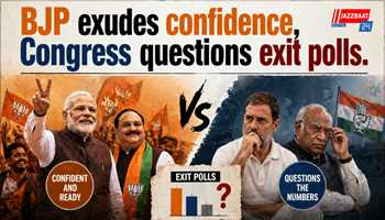BJP exudes confidence, Congress questions exit polls