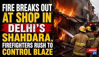 Fire Breaks Out at Shop in Delhi’s Shahdara, Firefighters Rush to Control Blaze