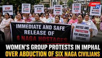 Women’s Group Protests in Imphal Over Abduction of Six Naga Civilians
