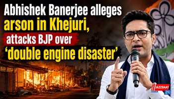 Abhishek Banerjee alleges arson in Khejuri, attacks BJP over ‘double engine disaster’

