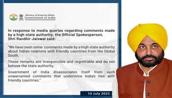 Mann's Mocking Remarks Spark Diplomatic Row as MEA Distances Itself from State Authority's "Unwarranted" Comments