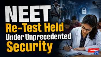 NEET Re-Test Held Under Unprecedented Security