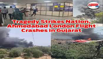 Tragedy strikes nation , Ahmedabad London flight crashes in Gujarat