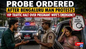 Probe Ordered After Bengaluru Man Protests VIP Traffic Halt Over Pregnant Wife’s Emergency