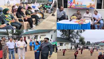 Girls Volleyball Tournament Held Under CAP 2025 by 18 BN CRPF in Kulgam