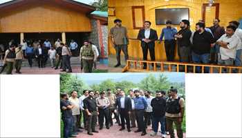 DC Kulgam Visits MC Office, Reviews Town Hall Renovation, Stresses Timely Completion