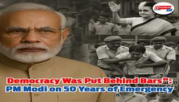 Democracy Was Put Behind Bars": PM Modi on 50 Years of Emergency