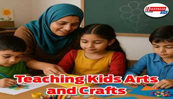 Teaching kids arts and crafts