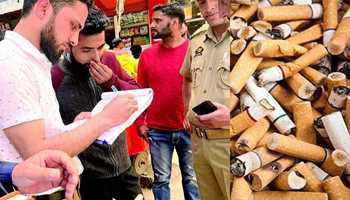 MASSIVE ANTI SMOKING ENFORCEMENT DRIVE HELD ACROSS KASHMIR 