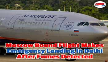 Moscow-bound flight makes emergency landing in Delhi after fumes detected:-