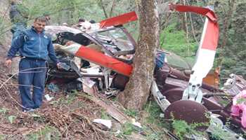 Chopper Tumbles in Uttarakhand Crash, Rotor Blade Snags Cable