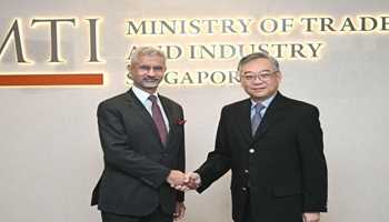 External Affairs Minister S. Jaishankar Meets Singapore Deputy Prime Minister to Review Bilateral Cooperation