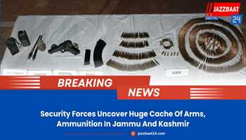 Security Forces Make Significant Discovery: Massive Cache of Arms and Ammunition Unearthed in Jammu and Kashmir
