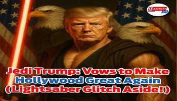 Jedi Trump: Vows to Make Hollywood Great Again (Lightsaber Glitch Aside!)