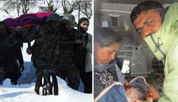 CHINAR CORPS OF INDIAN ARMY HELPS IN DELIVERY OF A PREGNANT WOMAN IN  JAMMU AND KASHMIR