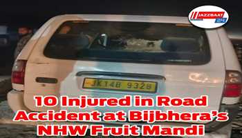 10 Injured in Road Accident at Bijbhera’s NHW Fruit Mandi